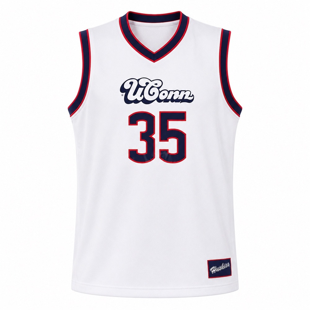 UConn Huskies Azzi Fudd 35 Basketball Jersey White Mens M NEW Sportswear bloke